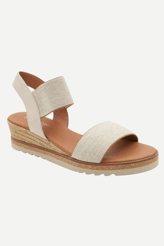 Andre Assous Neveah Sandal, Beige/Linen ANDRE ASSOUS