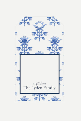 WH Hostess Gift Tags, Tulip Block Print WH Hostess