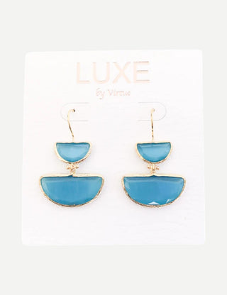 LUXE By Virtue The Regina Drop Stone Earring