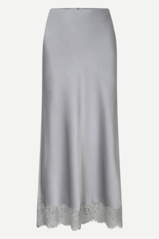 Esqualo Skirt Satin Lace, Dark Sky Blue