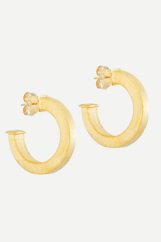 Sheila Fail Bianca Hoop, Brushed 18K Gold Plated SHEILA FAJL