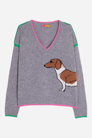 Vilagallo Dog Sweater, Grey
