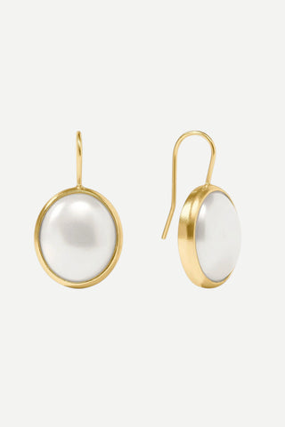 Julie Vos Laguna Stone Earring, Pearl