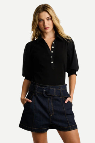 Lisa Todd Pure Rib Collet Top