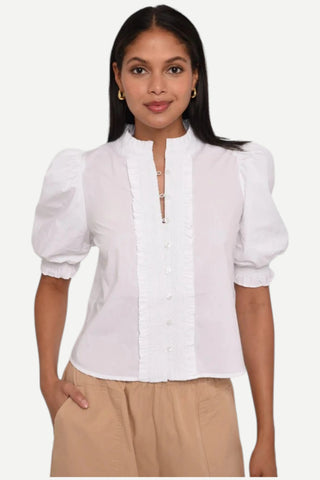Love the Label Zinny Top, Bright White LOVE THE LABEL