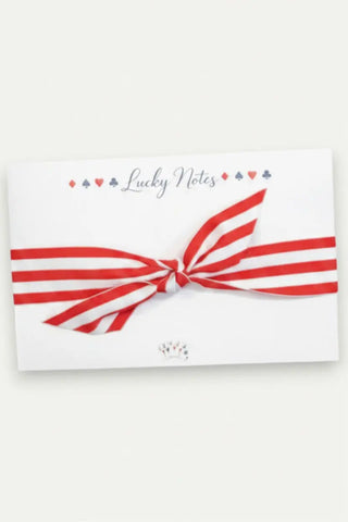 WH Hostess 8.5x5.5 Lucky Notes Bridge + Canasta Slab Notepad