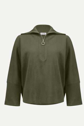 Joseph Ribkoff 1/4 zip Boxy Pullover Sweater