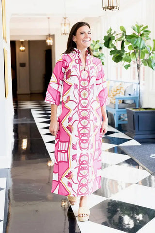 House of MBR Bouvier Long Dress, Raspberry Trails House of MBR