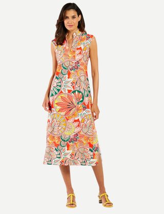Jude Connally Kristen Maxi Dress, Stained Glass Coral Gold