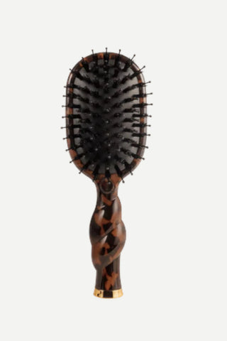 Teleties Mini Boar Bristle Brush, Tortoise
