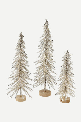 180 Degrees Gold Tinsel Tree, Small