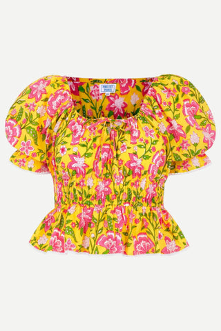 Pink City Prints Katie Top, Provencal Peony Pink City Prints