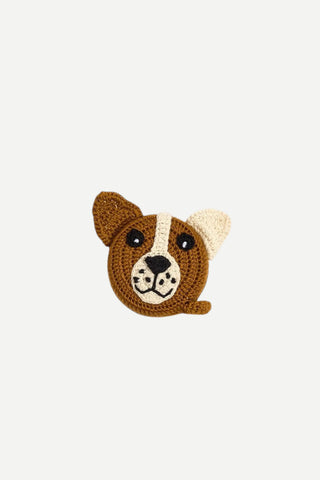 Two's Company Playful Puppy Hand Crotched Measuring Tape, Brown TWO'S COMPANY