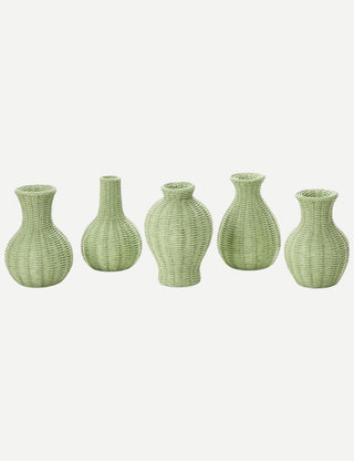Two's Company Verdigris Basket Weave Pattern Vase