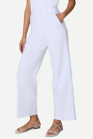 Spanx Spanxsupersmooth™ Stretch Twill Cropped Wide Leg Pant, Classic White SPANX