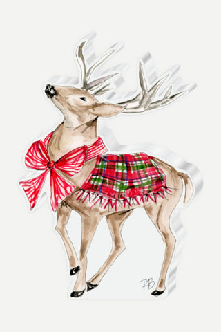 Rosanne Beck Collections Small Acrylic Art, Handpainted Reindeer