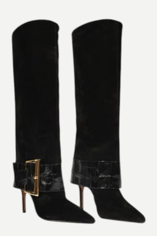 Schutz Beatrix Suede Boot, Black