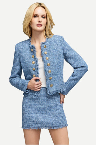 Generation LOVE Tiffany Tweed Jacket, Blue