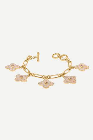 Julie Vos Colette Charm Bracelet, Champagne