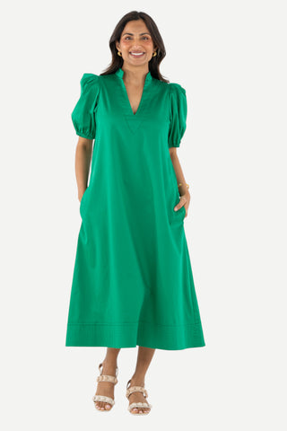 Emily McCarthy Hampton Dress, Jellybean Cotton Poplin