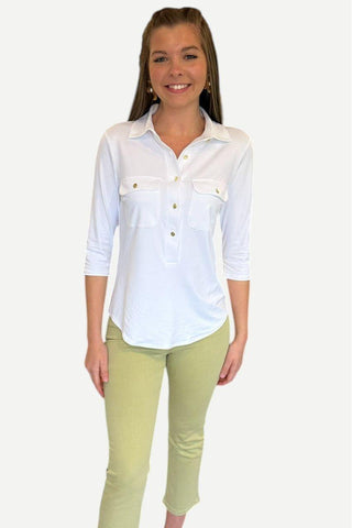 Jude Connally Sylvia Top, White