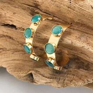 Virtue Jewelry Design The Halston Earring, Turquoise