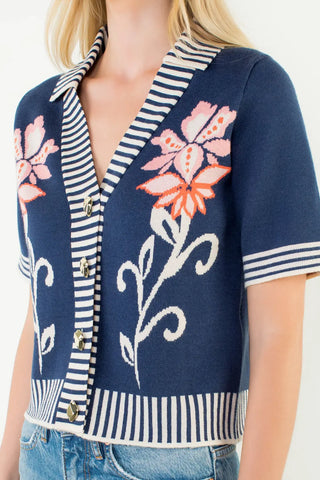 THML Short Sleeve Knitted Top THML