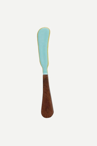 Creative Co-Op Handmade Enameled Stainless Steel Canape Knife, Blue
