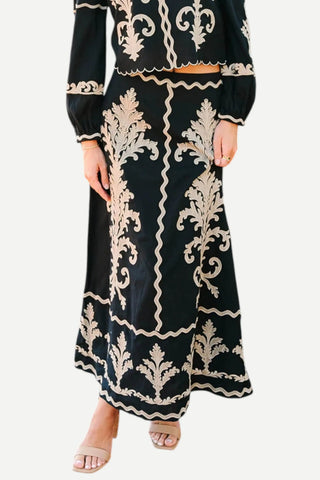 Victoria Dunn Maura Maxi Skirt, Golden Grove