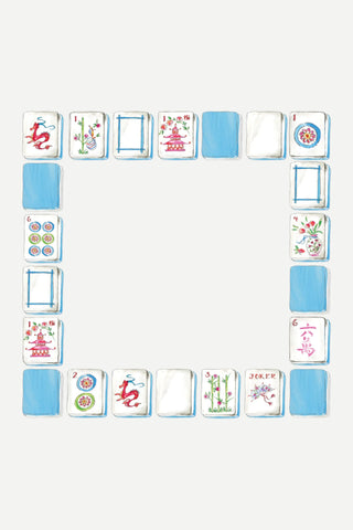Rosanne Beck Collections Luxe Notepad, Handpainted Mahjong Tiles