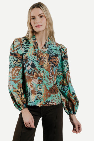 Love The Label Zaida Top, Born to Fly Print