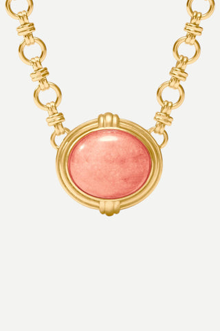 Julie Vos Portofino Demi Necklace, Melon Jade