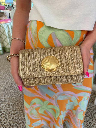 Lisi Lerch Ruby Handbag, Gold Shell