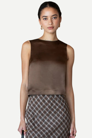 Emerson Fry Jeanne Top, Cocoa Silk