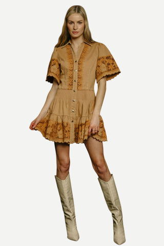 Love The Label Liane Dress, Biscuit