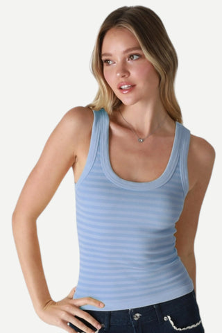 Nikibiki Reversible Tank Top, Serene Blue NIKIBIKI