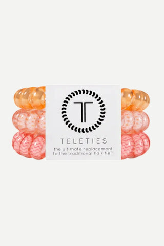 Teleties Spiral Hair Coil, Large, Sunny Days Ahead TELETIES