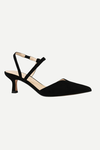 Pelle Moda Kearn Low Heal, Black Kid Suede