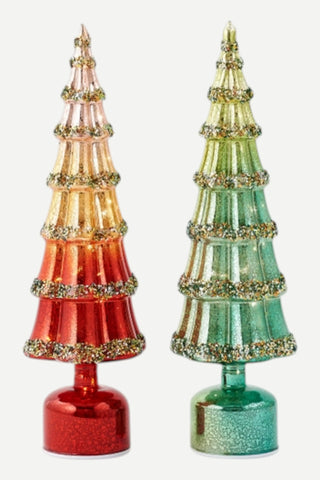 180 Degree Revolving Tree, Green and Red