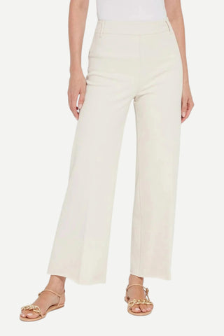 Lysse Erin Hi Waist Wide Leg Pant, Denim / Oat