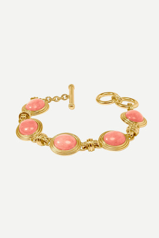 Julie Vos Portofino Stone Bracelet, Melon Jade