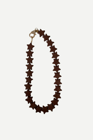 Smith & Co Large Star Necklace, Brown