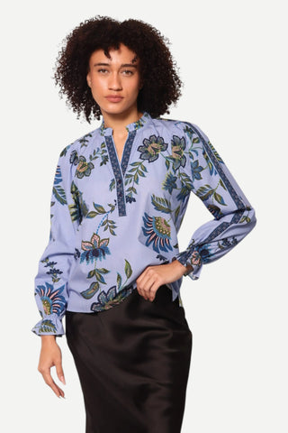 Maude Ashley Top, Periwinkle Mosaic