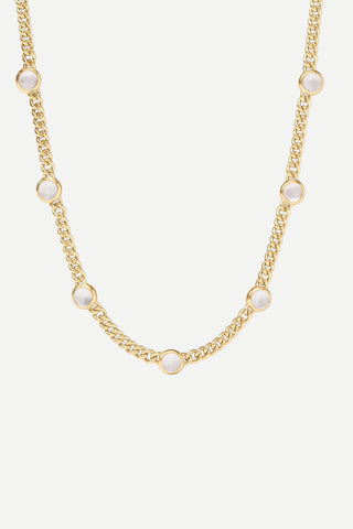 Julie Vos Dolce Delicate Station Necklace, Pearl