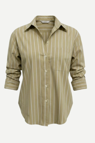 Drew Scottie Top, Khaki Stripe