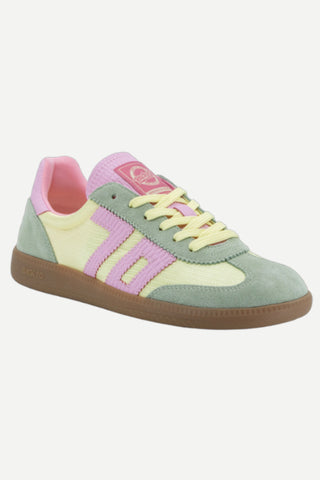 Back 70 Ghost Sneakers, Green Yellow Pink