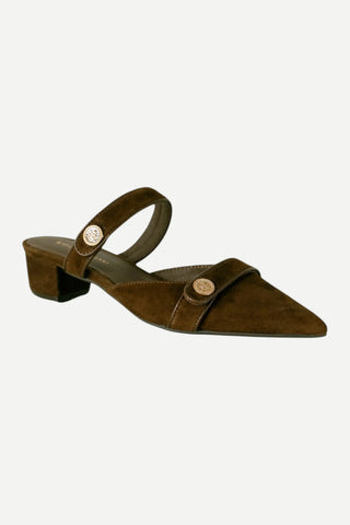 Koko + Palenki Biza Flat, Brown Suede