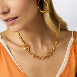 Julie Vos Laguna Demi Link Necklace, Gold JULIE VOS