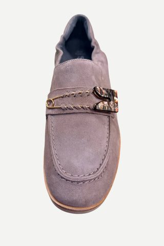 Softwaves Gwenda Velour Sneaker, Cappuccino