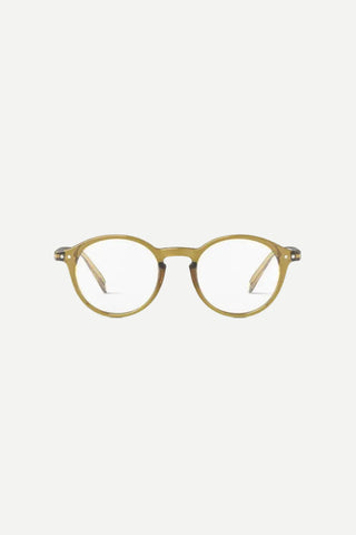 IZIPIZI® #D Reading Glasses, Golden Green, +2.5
